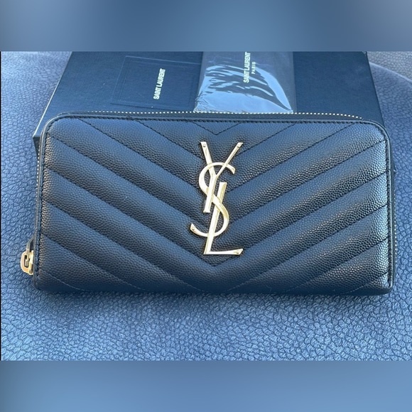 Authentic YSL Yves Saint Laurent black Zippy wallet - Picture 11 of 14